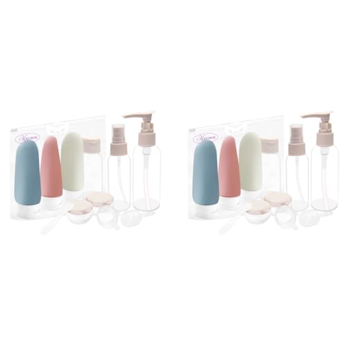 MAYCREATE® 22PCS Travel Bottles for Toiletries Refillable Bottle Empty Containers Cream Jars Spray Bottle Kit Lotion Shower Gel Shampoo MAYCREATE® 22PCS Travel Bottles for Toiletries Refillable Bottle Empty Containers Cream Jars Spray Bottle Kit Lotion Shower Gel Shampoo